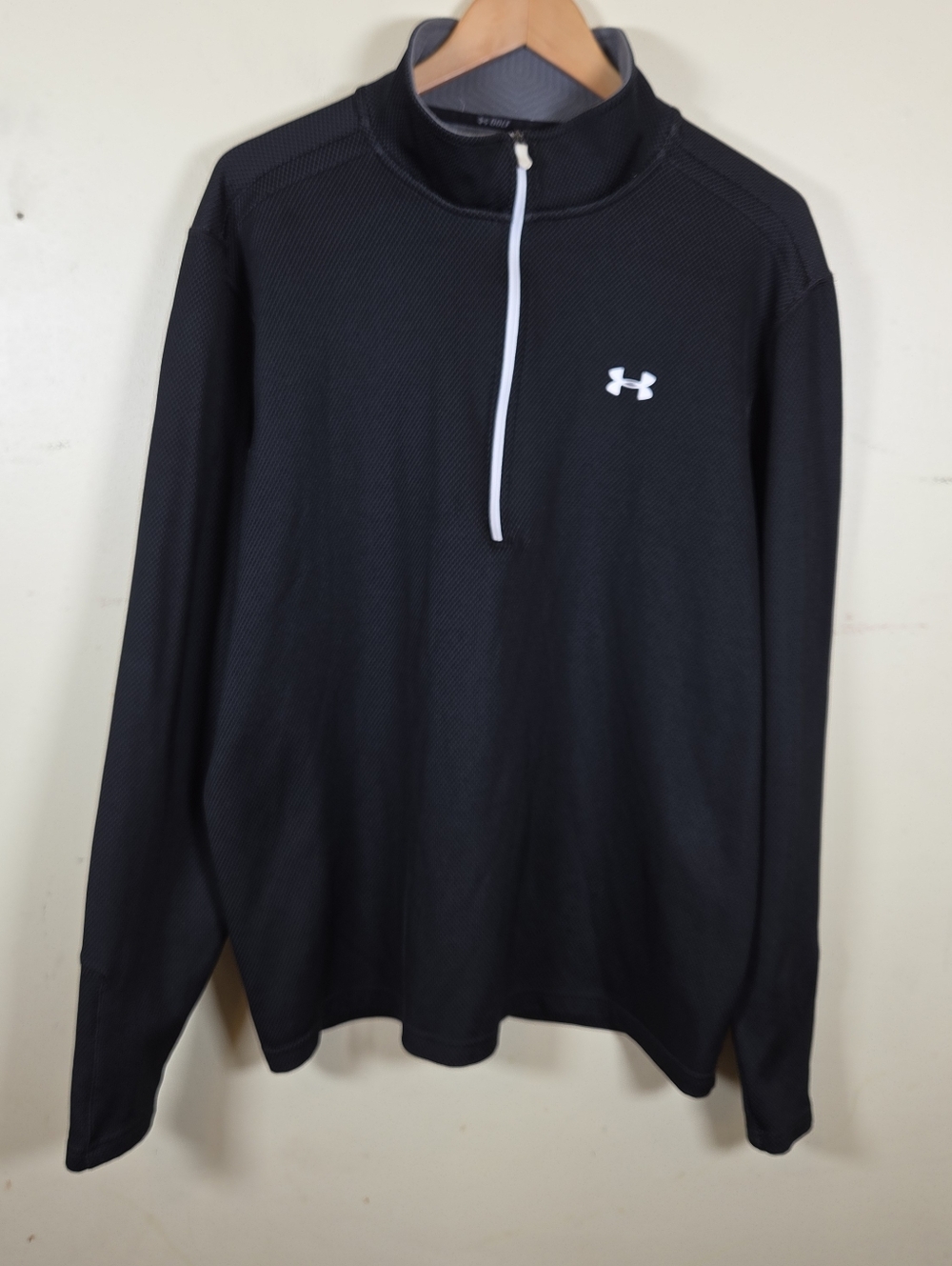 Under Armour ColdGear XL 1/4 Zip Pullover Black Men's